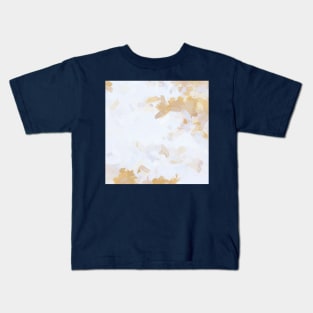 White Noble Abstract Painting Kids T-Shirt